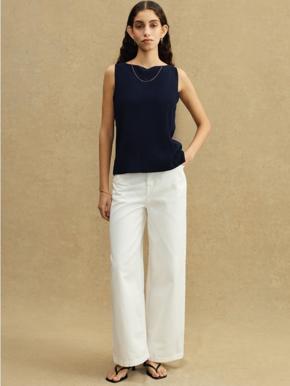 A Day’s March Boatneck Black Knit Top
